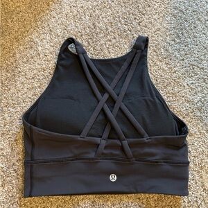 lululemon athletica Charcoal Strappy Sports Bra